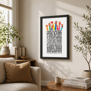 1 Corinthians 13 Love Is Patient Christian Wall Art, Inspirational Scripture Poster - Format: Black Framed Poster