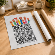 1 Corinthians 13 Love Is Patient Christian Wall Art, Inspirational Scripture Poster - Format: Rolled Canvas