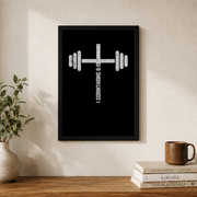 1 Corinthians 6:19 Fitness Christian Wall Art, Inspirational Scripture Poster - Format: Black Framed Poster