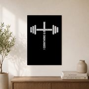 1 Corinthians 6:19 Fitness Christian Wall Art, Inspirational Scripture Poster - Format: Unframed Paper Poster