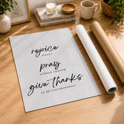 1 Thessalonians 5 Bible Verse Wall Art, Christian Home Decor, Christian Wall Art, Bible Verse Poster, Minimalist Wall Art, Modern Wall Decor, 16x24 UNFRAMED - Format: Rolled Canvas