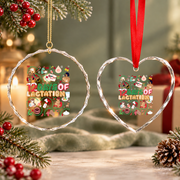 12 Days IBCLC Lactation Consultant Christmas Glass Ornament - Material: Heart Glass Ornament