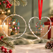 12 Days Labor Delivery Nurse Christmas Glass Ornament - Material: Heart Glass Ornament