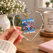 250 Years American 1776 USA Cat Patriotic 4th July Glass Ornament - Material: Heart Glass Ornament