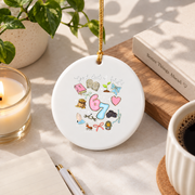 67 Six Seven God Did It First Faith Glass Ornament - Material: Circle Ceramic Ornament