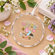 67 Six Seven God Did It First Faith Glass Ornament - Material: Circle Glass Ornament