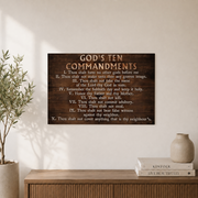 Abstract lion head, Bible verses, Inspirational quote, God's ten commandments - Jesus Landscape poster Prints, Christian Wall Art, UNFRAMED-16x24 - Format: Unframed Paper Poster
