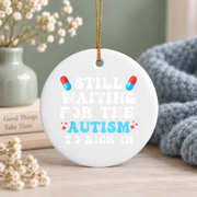 Acetaminophen Awareness Theme Ornament Glass Ornament - Material: Circle Ceramic Ornament