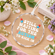 Acetaminophen Awareness Theme Ornament Glass Ornament - Material: Circle Glass Ornament