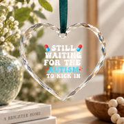 Acetaminophen Awareness Theme Ornament Glass Ornament - Material: Heart Glass Ornament