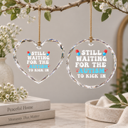 Acetaminophen Awareness Theme Ornament Glass Ornament - Material: Heart Glass Ornament