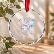 Aesthetic Goth Fairy Fairycore Creative Style Glass Ornament - Material: Circle Glass Ornament