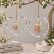 African American Black History Month Glass Ornament - Material: Heart Glass Ornament