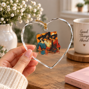 African American Cowgirl Western Rodeo Gift Glass Ornament - Material: Heart Glass Ornament
