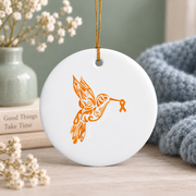 Amplified Musculoskeletal Pain Syndrome Awareness Ornament Glass Ornament - Material: Circle Ceramic Ornament