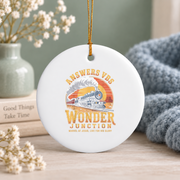 Answers VBS Christian Train Faith Glass Ornament - Material: Circle Ceramic Ornament