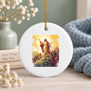 Apostle Disciple Jesus Catholic Glass Ornament - Material: Circle Ceramic Ornament