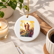 Apostle Disciple Jesus Catholic Glass Ornament - Material: Circle Ceramic Ornament