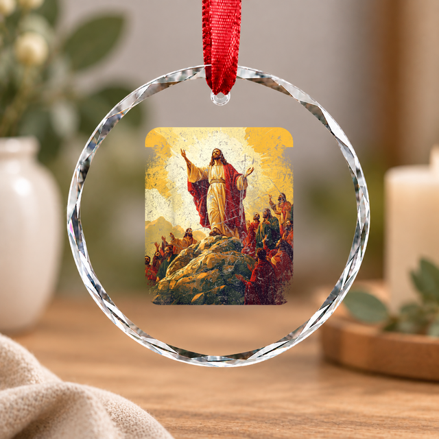 Apostle Disciple Jesus Catholic Glass Ornament - Material: Circle Glass Ornament