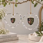Armor Of God Cross Religious Glass Ornament - Material: Heart Glass Ornament