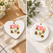 Armor Of God Ephesians Bible Glass Ornament - Material: Heart Ceramic Ornament
