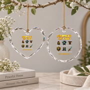 Armor Of God Kids Faith Glass Ornament - Material: Heart Glass Ornament
