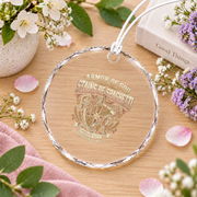 Armor Of God Parenting Faith Glass Ornament - Material: Circle Glass Ornament