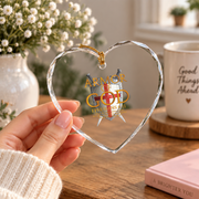Armor Of God Religious Gift Glass Ornament - Material: Heart Glass Ornament