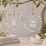 Astronaut Sea Otter Space Adventure Classic Glass Ornament - Material: Heart Glass Ornament