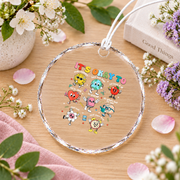 Autism Positive Message Ornament Glass Ornament - Material: Circle Glass Ornament