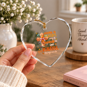 Autumn God's Beautiful Creation Glass Ornament - Material: Heart Glass Ornament
