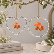 Autumn Hope Jesus Faith Glass Ornament - Material: Heart Glass Ornament