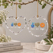 Bagel Lover Baking Gift For Baker Kitchen Holiday Decoration Glass Ornament - Material: Heart Glass Ornament
