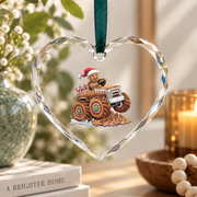 Baking Cookies Sweet Baker Gift For Cookie Lovers Holiday Decor Glass Ornament - Material: Heart Glass Ornament