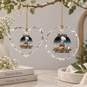 Baking Is How I Hug Baker Gift Kitchen Decoration Glass Ornament - Material: Heart Glass Ornament