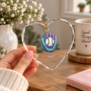Baseball Glove Drip Ice Cream Player Glass Ornament - Material: Heart Glass Ornament