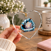 Baseball Glove Ice Cream Drip Player Glass Ornament - Material: Heart Glass Ornament