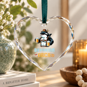 Bavarian Beer Orca Oktoberfest Festival Glass Ornament - Material: Heart Glass Ornament