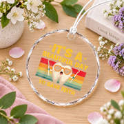 Beautiful Day To Save Teeth Dentist Gift Decoration Glass Ornament - Material: Circle Glass Ornament