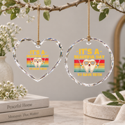 Beautiful Day To Save Teeth Dentist Gift Decoration Glass Ornament - Material: Heart Glass Ornament