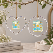 Beer Removal Service Drinking Theme Glass Ornament - Material: Heart Glass Ornament