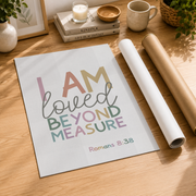 Bible Verse Girls Room Wall Art Trio, Christian Nursery Posters - Format: Rolled Canvas