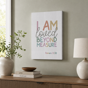 Bible Verse Girls Room Wall Art Trio, Christian Nursery Posters - Format: Stretched Canvas