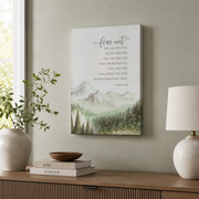 Bible Verse Wall Art Set, Fear Not Be Strong Trust In The Lord - Format: Stretched Canvas