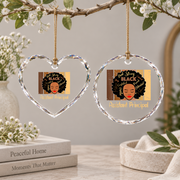 Black Assistant Principal Appreciation Glass Ornament - Material: Heart Glass Ornament