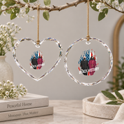 Black History Month Inspirational Leader Glass Ornament - Material: Heart Glass Ornament