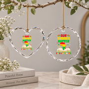 Black History Month Our Stories Matter Glass Ornament - Material: Heart Glass Ornament