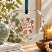 Black Leader Power Inspirational Glass Ornament - Material: Heart Glass Ornament