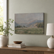 Bless The Lord Christian Wall Art, Vintage Bible Verse Scripture Poster - Format: Stretched Canvas
