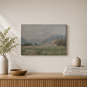 Bless The Lord Christian Wall Art, Vintage Bible Verse Scripture Poster - Format: Stretched Canvas